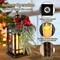 Christmas Lanterns Decorative Indoor with LED Candle Christmas Centerpieces Table Decor ,14IN Outdoor Christmas Vintage Lantern with Xmas Ornament for Home Indoor Holiday Party Decorations